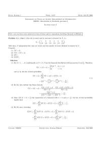 3 Problems with Answer Exam 1 - Stochastic Processes | M 362M
