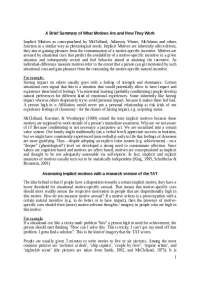 Implicit Motives: Understanding Unconscious Drivers of Behavior - Prof. James W. Pennebake