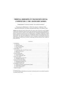 Orbital Ordering in Transition-Metal Compounds: I. The 120-Degree Model | L A 1