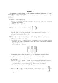 Linear Algebra Assignment: Eigenvectors, Diagonalization, and Nilpotent Matrices