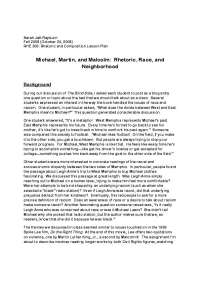 Exploring Racism & Neighborhood Divides: The Blind Side, Malcolm X, & MLK Jr. - Prof. Phil