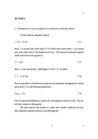 Elastodynamics: Solving the Wave Equation in a Homogeneous Anisotropic Medium