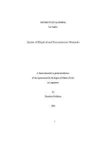 Syntax of Elliptical and Discontinuous Nominal - Thesis | GERMAN 0270