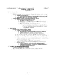 Movement: Higher Control - Fundamentals of Neurobiology | BIOL 4102