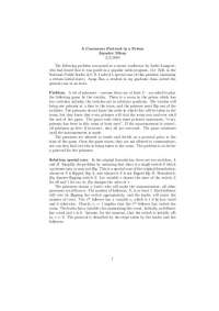 A Consensus Protocol in a Prison - Study Guide | N S 0