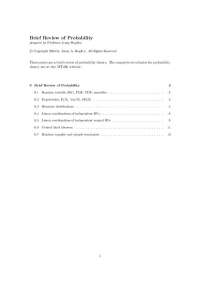 Probability Theory: Random Variables, PDF, CDF, and Bivariate Distributions - Prof. Jenny 