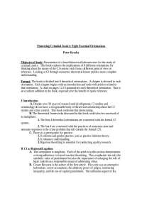 Theorizing Criminal Justice: Eight Essential Orientations - Thesis | CCJ 5285