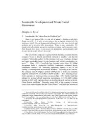 Sustainable Development vs. Market Liberalism: Public Interest vs. Private Markets