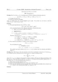 Solution to HW 5 in Stochastic Processes I at UT Austin