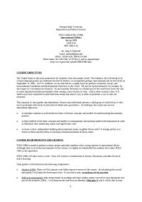 Course Syllabus - International Politics - Spring 2009 | POLS 3400