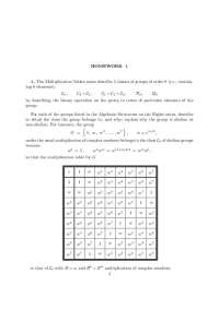 Algebraic Structures of Groups of Order 8 and 6