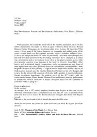Rural Development: Peasants and Development: Old debates, New Theory, Different World | CLASSIC 0153I