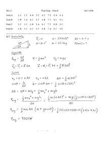 General physics with solution calculus, 2008 | PH 212 - Docsity