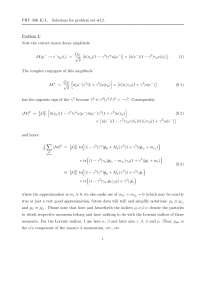 Solutions to Problem Set 12 - Quantum Field Theory | PHY 396K - Docsity