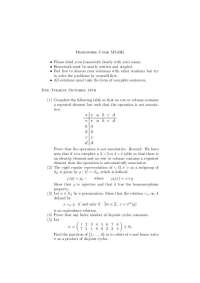 M343K HW5: Non-Assoc. Table, Injective Homomorphism, Equiv. Relation & Disjoint Cycles