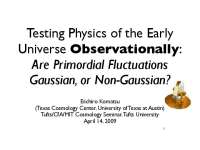Testing Gaussianity of Primordial Fluctuations in Early Universe: Bispectrum Analysis