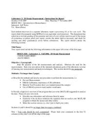 Lab 2: 2D Strain Measurement-Instructions for Report | BIOEN 5201