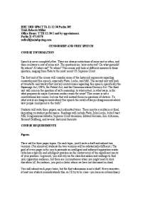 Censorship and Free Speech - Lecture Notes | RHE 330D