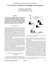 A New Receiver Architecture for Multiple-Antenna Systems | SPAN 4 - Docsity