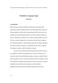 Probability and Languages Changes - Vocabulary for German Language | GERMAN 6