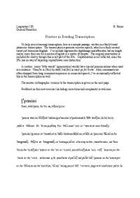 Practice in Reading Transcription - Introduction to General Phonetics | LING 103