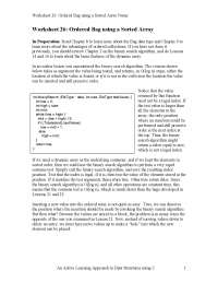 Worksheet 26: Ordered Bag Using a Sorted Array - Data Structures | CS ...