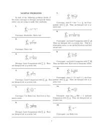 15 Sample Questions for Differential and Integral Calculus | M 408C ...