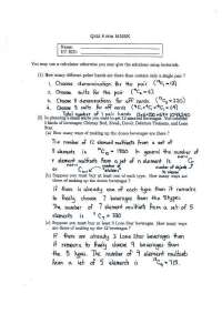 2 Questions on Discrete Mathematics with Solution - Quiz 8 | M 325K