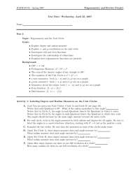 The Trigonometry and the Unit Circle - Project | Math 107 - Docsity
