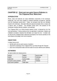 Point and nonpoint Source Pollution in The Chippewa River Watershed | BIO 340