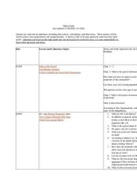 Soil Science Study Guide: Quizzes, Lectures, and Laboratory Topics