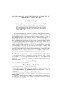 Concentration Inequalities & Conditional Probabilities: Large Scale & Typicality