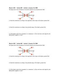 Quiz 3 for General Physics for Technical Students | PHYS 2102 - Docsity