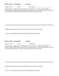 Practice Quiz #3 - General Physics for Technical Students | PHYS 2102 ...