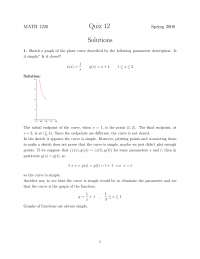 Quiz 12 with Solution for Calculus II | MATH 1220 - Docsity