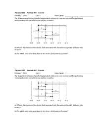 Quiz 6 for General Physics for Technical Students | PHYS 2102 - Docsity