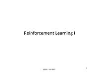 Reinforcement Learning I - Lecture Notes | CS 434 - Docsity