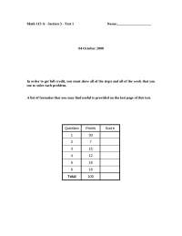 6 Problems on the Probability - Examination 1 | MATH 115A - Docsity