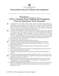 Gaussian Beam Profiling and Propagation - Lab 2 | OPTI 471A - Docsity