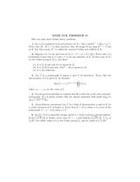 6 Unsolved Questions on Algebra - Problems 10 | MATH 511A - Docsity