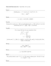 Homework 2 Solutions - Integration and Infinite Series | MATH 31B - Docsity