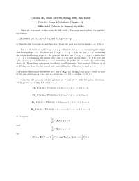 Practice Exam 2 Solutions - Calculus III | MATH 2210 - Docsity