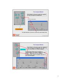 The Compute Module - Lecture Slides | CS 419 - Docsity