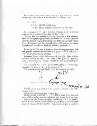 Example 3 with Solutions - College Algebra | MATH 110 - Docsity