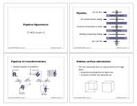 Pipeline Operations - Lecture Slides | CS 4620 - Docsity