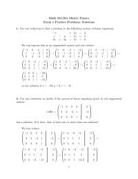 Resolution of Exam 1 Practice Problems - Applied Linear Algebra | MATH ...