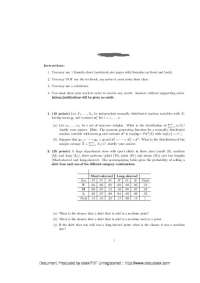 7 Problems with Solutions on Probability - Exam 2 | STP 421