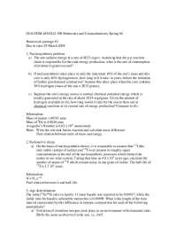 Meteorites & Cosmochemistry Homework: Nucleosynthesis, Decay, & Age Determination