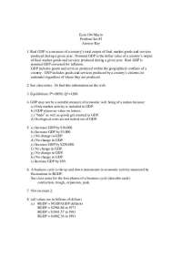 Econ 104 Macro Problem Set #3 Answer Key