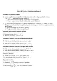 50 Problems on College Algebra with Answers - Exam 3 | MAT 117